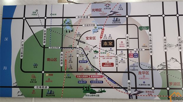 深圳石岩花园统建楼《幸福阳光里》三房总价59.8万起，自带小区停车场(图7)