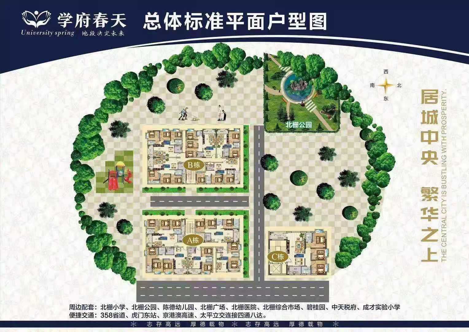 虎门北栅小产权房《学府春天》3栋社区均价5300，北栅小学50米