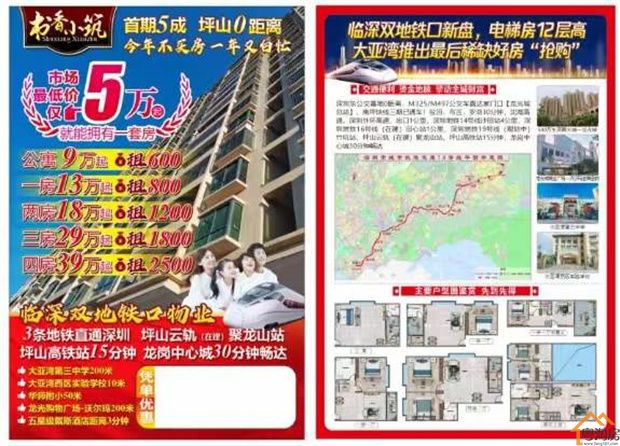 惠阳大亚湾小产权房《书香小筑》总价9万起购房,可分期(图4)