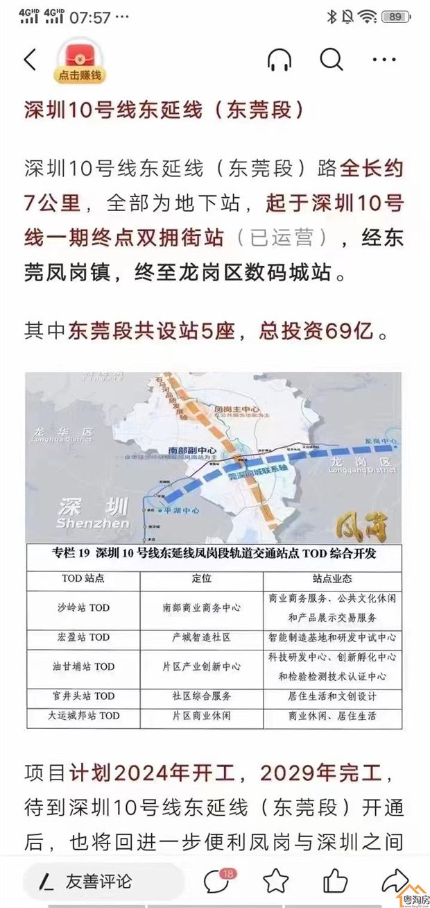 凤岗官井头小产权房《大运公馆》民用水电，三房总价59.8万起(图3)