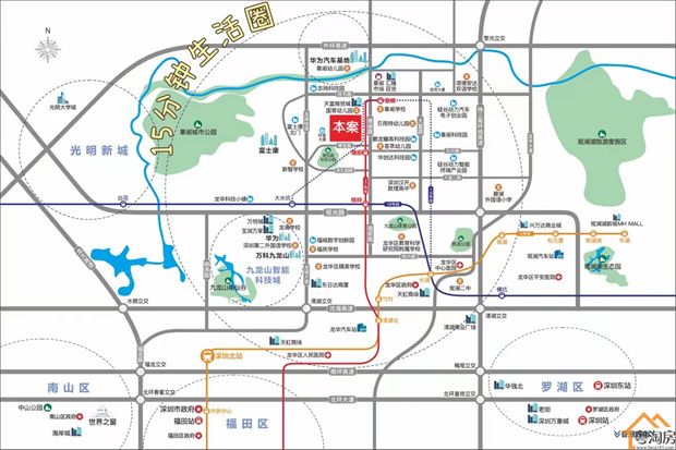 观澜章阁小产权房新盘《龙禧豪庭》三栋规模，民水电，可落深户(图2)