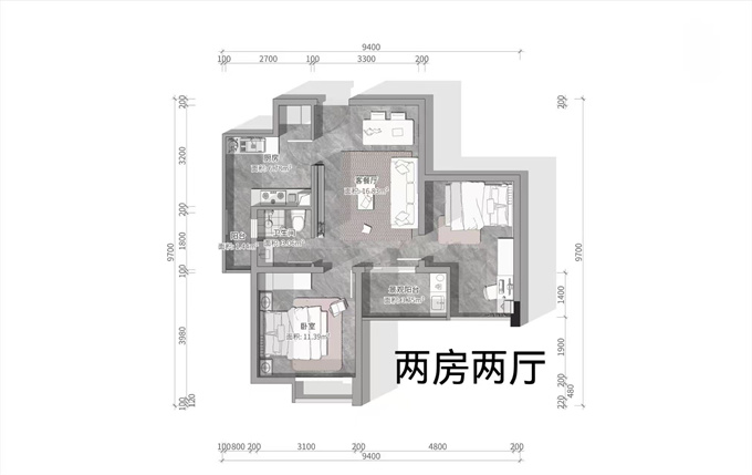 大鹏统建楼《大鹏海岸城》两房总价39.8万起/四房59.8万起(图16)